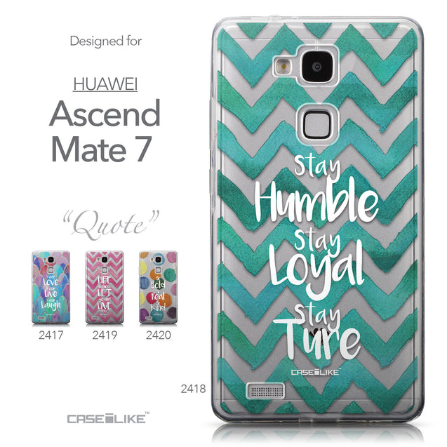 Collection - CASEiLIKE Huawei Ascend Mate 7 back cover Quote 2418