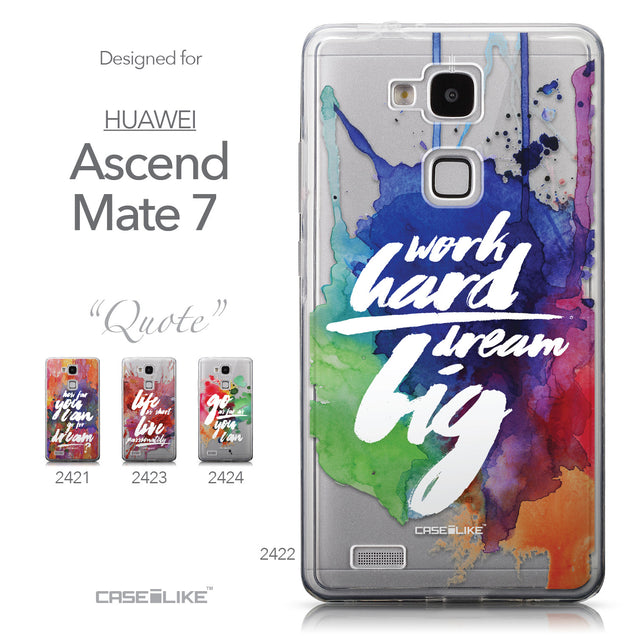 Collection - CASEiLIKE Huawei Ascend Mate 7 back cover Quote 2422