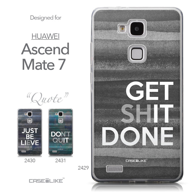 Collection - CASEiLIKE Huawei Ascend Mate 7 back cover Quote 2429