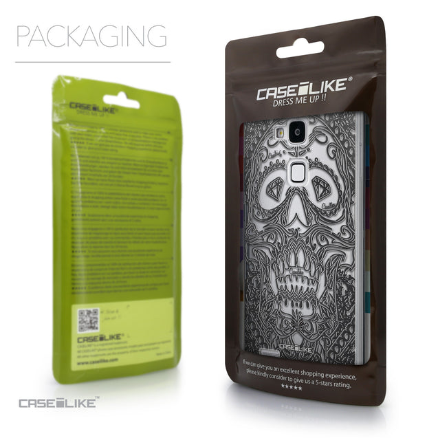 Packaging - CASEiLIKE Huawei Ascend Mate 7 back cover Art of Skull 2524