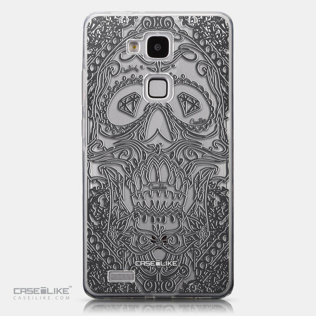CASEiLIKE Huawei Ascend Mate 7 back cover Art of Skull 2524
