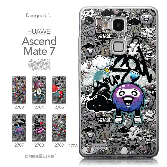 Collection - CASEiLIKE Huawei Ascend Mate 7 back cover Graffiti 2706