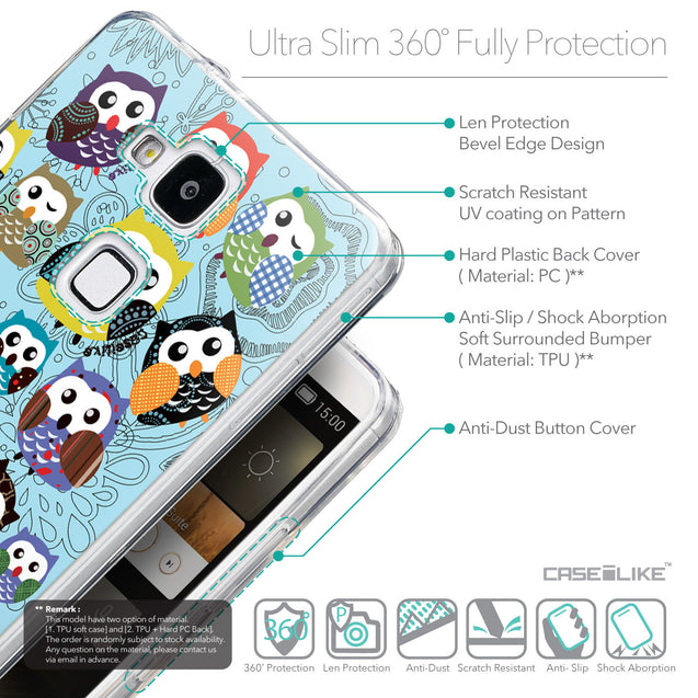 Details in English - CASEiLIKE Huawei Ascend Mate 7 back cover Owl Graphic Design 3312