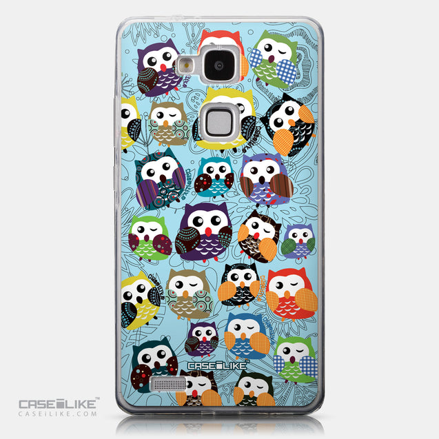 CASEiLIKE Huawei Ascend Mate 7 back cover Owl Graphic Design 3312
