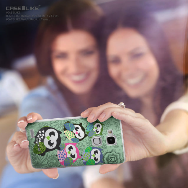 Share - CASEiLIKE Huawei Ascend Mate 7 back cover Owl Graphic Design 3313