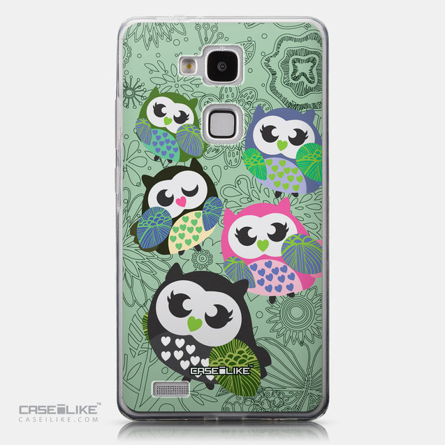 CASEiLIKE Huawei Ascend Mate 7 back cover Owl Graphic Design 3313