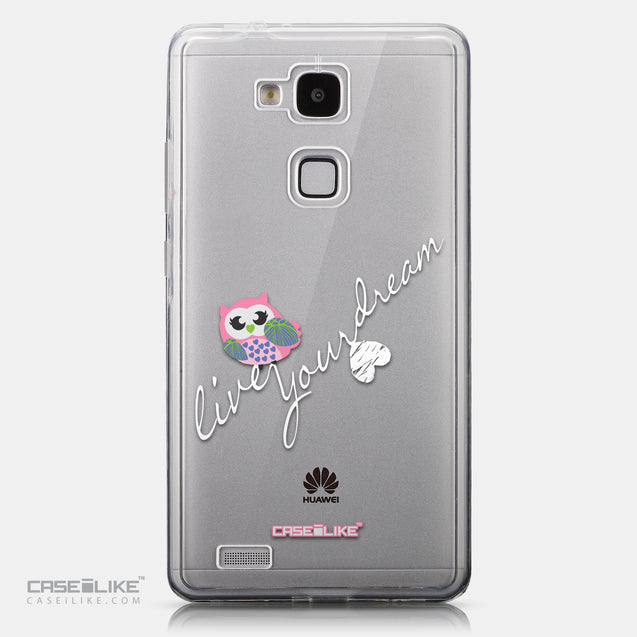 CASEiLIKE Huawei Ascend Mate 7 back cover Owl Graphic Design 3314