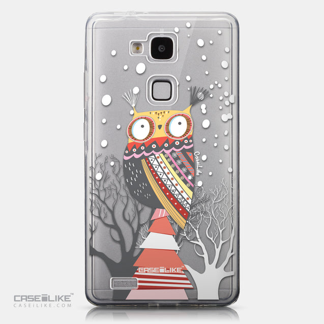 CASEiLIKE Huawei Ascend Mate 7 back cover Owl Graphic Design 3317