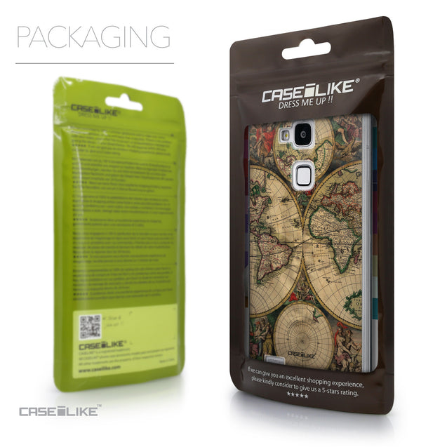 Packaging - CASEiLIKE Huawei Ascend Mate 7 back cover World Map Vintage 4607