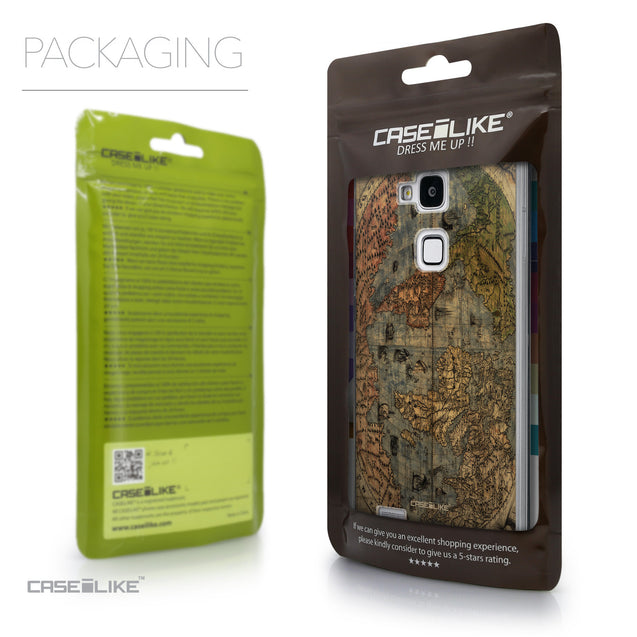 Packaging - CASEiLIKE Huawei Ascend Mate 7 back cover World Map Vintage 4608
