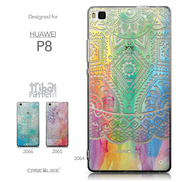 Collection - CASEiLIKE Huawei P8 back cover Indian Line Art 2064