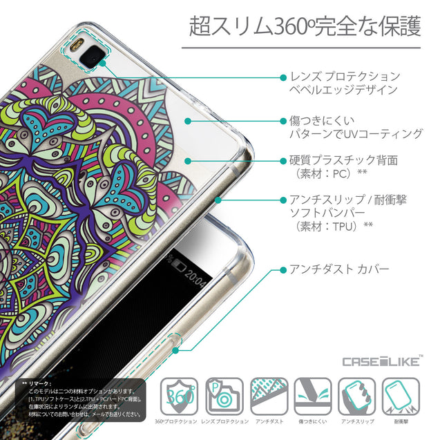 Details in Japanese - CASEiLIKE Huawei P8 back cover Mandala Art 2094