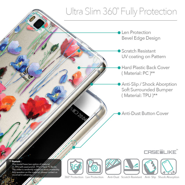Details in English - CASEiLIKE Huawei P8 back cover Indian Line Art 2061