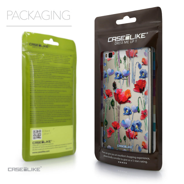 Packaging - CASEiLIKE Huawei P8 back cover Indian Line Art 2061