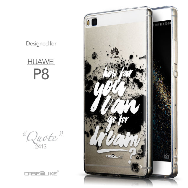 Front & Side View - CASEiLIKE Huawei P8 back cover Quote 2413