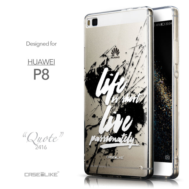 Front & Side View - CASEiLIKE Huawei P8 back cover Quote 2416