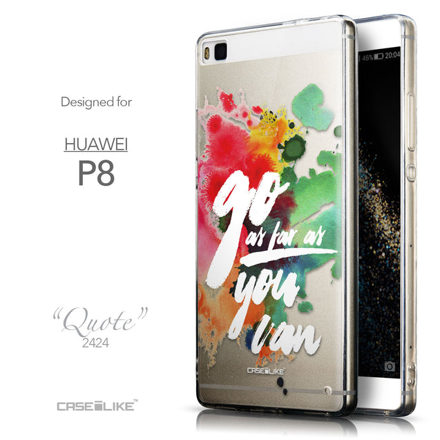 Front & Side View - CASEiLIKE Huawei P8 back cover Quote 2424
