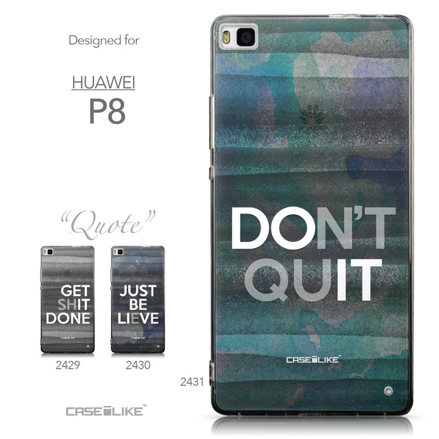 Collection - CASEiLIKE Huawei P8 back cover Quote 2431
