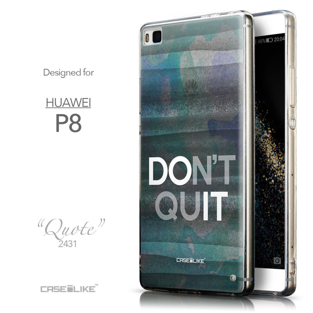 Front & Side View - CASEiLIKE Huawei P8 back cover Quote 2431