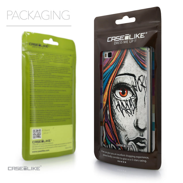 Packaging - CASEiLIKE Huawei P8 back cover Graffiti Girl 2724
