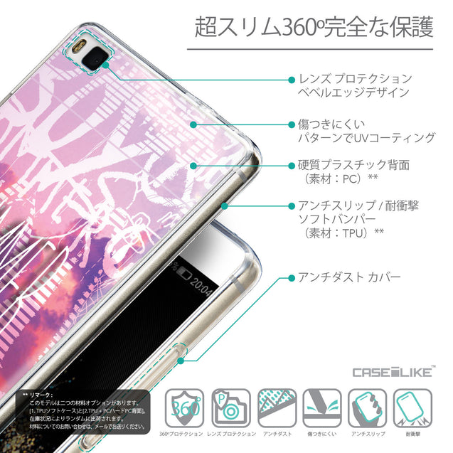Details in Japanese - CASEiLIKE Huawei P8 back cover Graffiti 2727