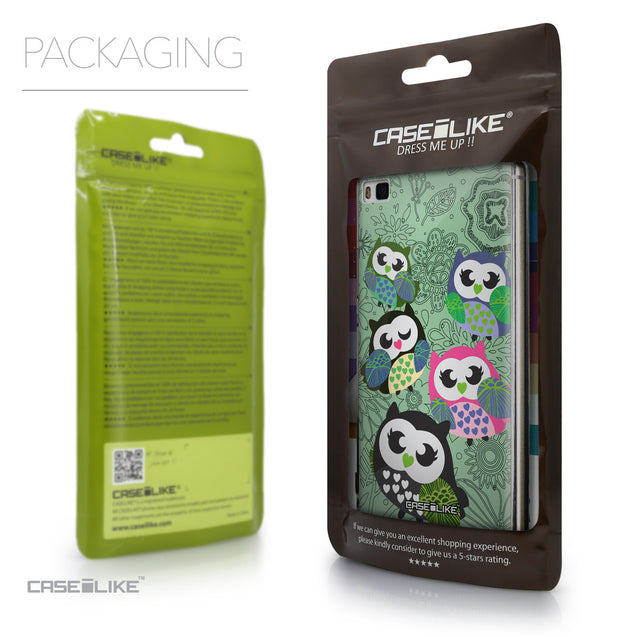 Packaging - CASEiLIKE Huawei P8 back cover Owl Graphic Design 3313