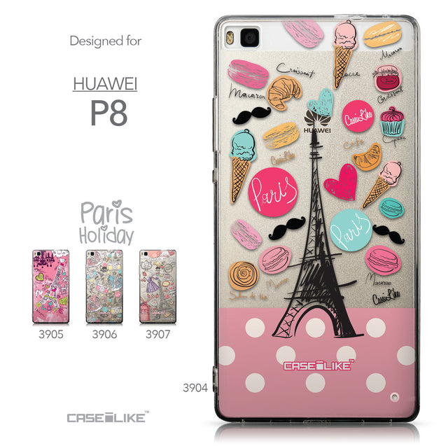 Collection - CASEiLIKE Huawei P8 back cover Paris Holiday 3904