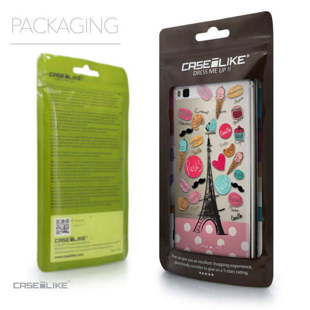 Packaging - CASEiLIKE Huawei P8 back cover Paris Holiday 3904