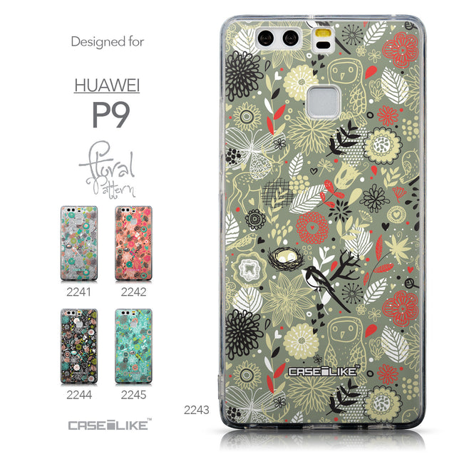 Collection - CASEiLIKE Huawei P9 back cover Spring Forest Gray 2243