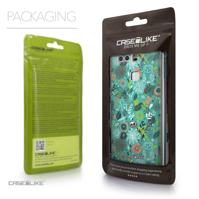 Packaging - CASEiLIKE Huawei P9 back cover Spring Forest Turquoise 2245