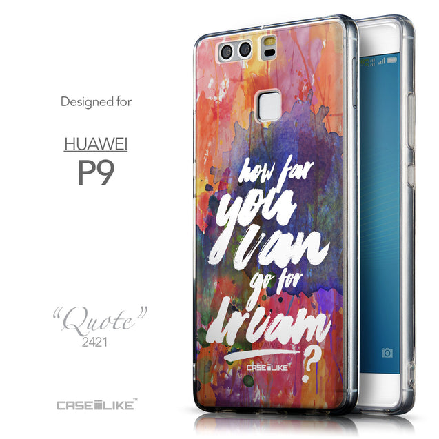 Front & Side View - CASEiLIKE Huawei P9 back cover Quote 2421