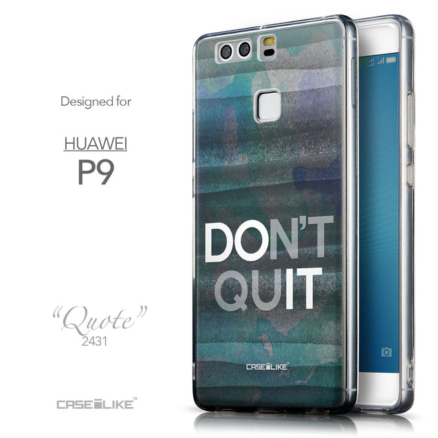 Front & Side View - CASEiLIKE Huawei P9 back cover Quote 2431