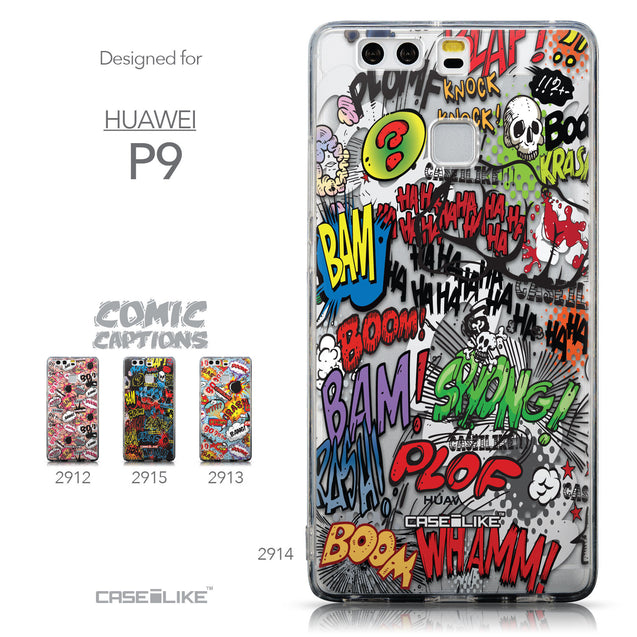 Collection - CASEiLIKE Huawei P9 back cover Comic Captions 2914