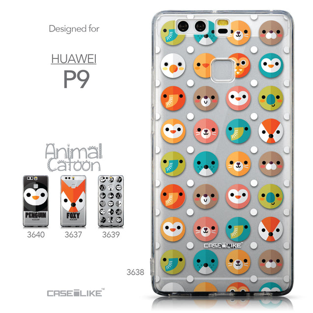 Collection - CASEiLIKE Huawei P9 back cover Animal Cartoon 3638