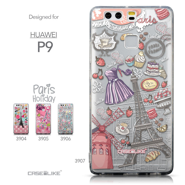 Collection - CASEiLIKE Huawei P9 back cover Paris Holiday 3907
