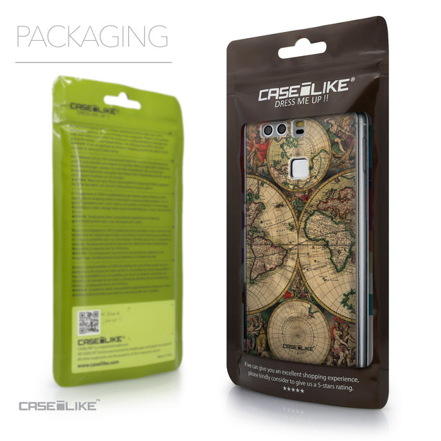 Packaging - CASEiLIKE Huawei P9 back cover World Map Vintage 4607