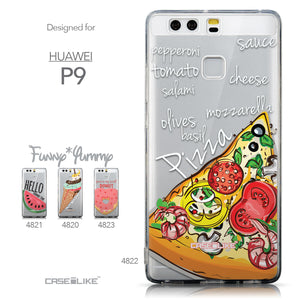 Collection - CASEiLIKE Huawei P9 back cover Pizza 4822