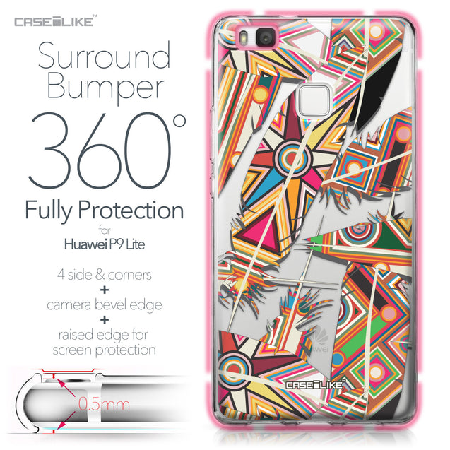 Huawei P9 Lite case Indian Tribal Theme Pattern 2054 Bumper Case Protection | CASEiLIKE.com