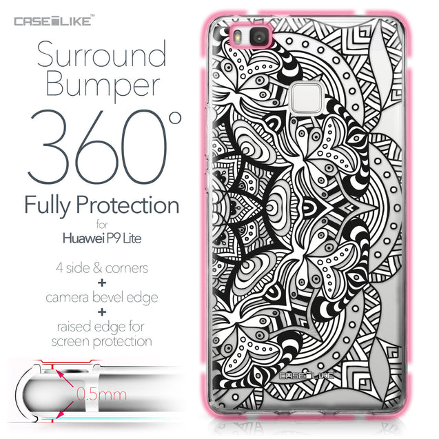 Huawei P9 Lite case Mandala Art 2096 Bumper Case Protection | CASEiLIKE.com