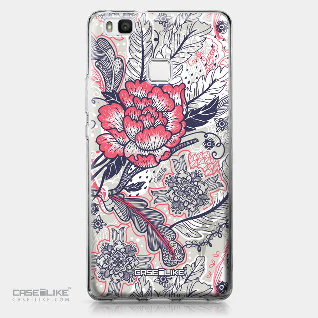 Huawei P9 Lite case Vintage Roses and Feathers Beige 2251 | CASEiLIKE.com