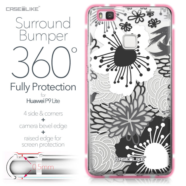Huawei P9 Lite case Japanese Floral 2256 Bumper Case Protection | CASEiLIKE.com