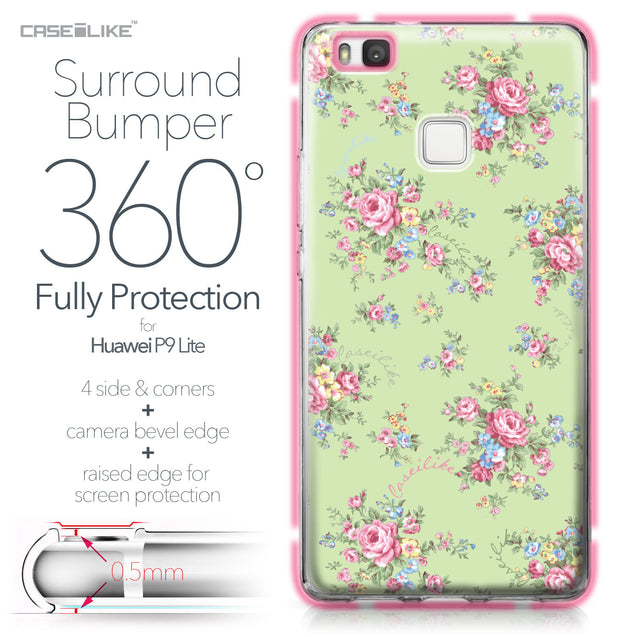 Huawei P9 Lite case Floral Rose Classic 2262 Bumper Case Protection | CASEiLIKE.com