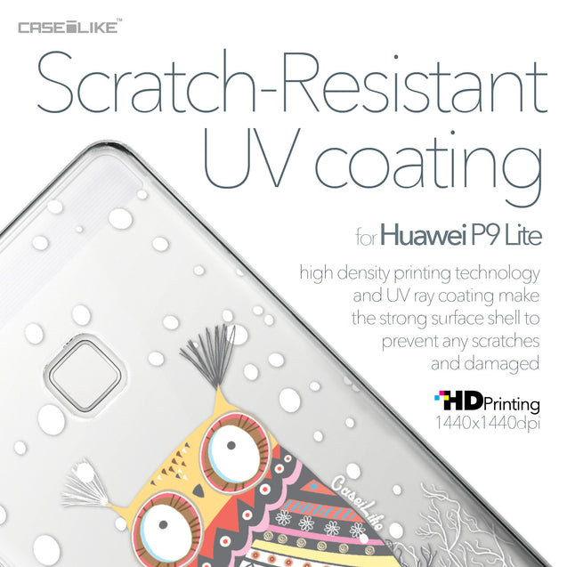 Huawei P9 Lite case Owl Graphic Design 3317 with UV-Coating Scratch-Resistant Case | CASEiLIKE.com