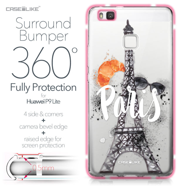 Huawei P9 Lite case Paris Holiday 3908 Bumper Case Protection | CASEiLIKE.com