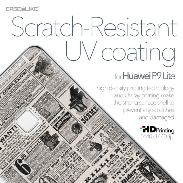 Huawei P9 Lite case Vintage Newspaper Advertising 4818 with UV-Coating Scratch-Resistant Case | CASEiLIKE.com