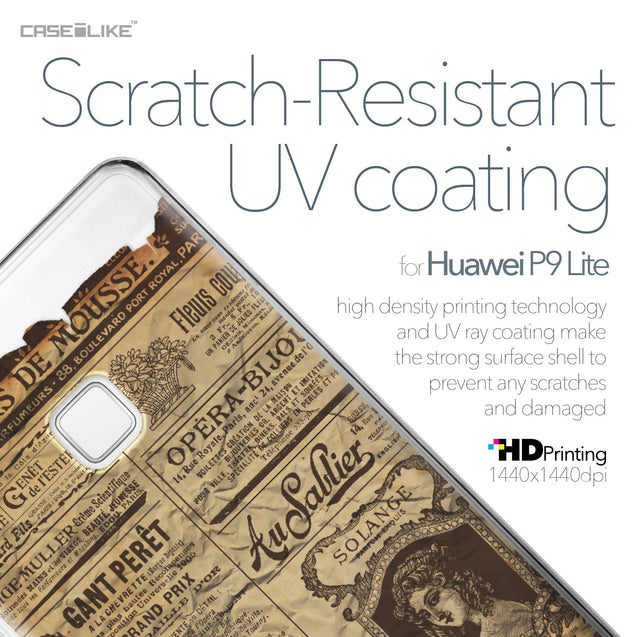 Huawei P9 Lite case Vintage Newspaper Advertising 4819 with UV-Coating Scratch-Resistant Case | CASEiLIKE.com