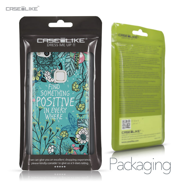 Huawei P10 Lite case Blooming Flowers Turquoise 2249 Retail Packaging | CASEiLIKE.com
