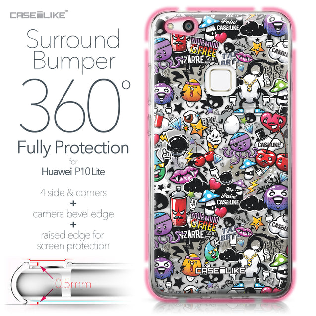 Huawei P10 Lite case Graffiti 2703 Bumper Case Protection | CASEiLIKE.com