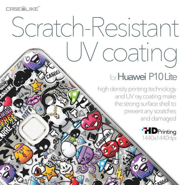Huawei P10 Lite case Graffiti 2703 with UV-Coating Scratch-Resistant Case | CASEiLIKE.com