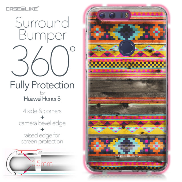 Huawei Honor 8 case Indian Tribal Theme Pattern 2048 Bumper Case Protection | CASEiLIKE.com